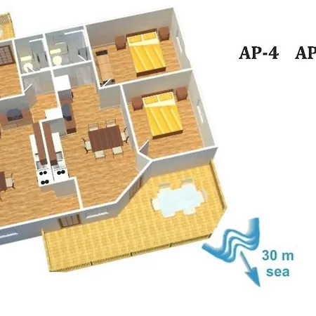 In Rogoznica With Seaview, Balcony, Air Condition, Wifi *